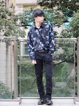 「GU（ジーユー）の（GU）スキニーフィットジーンズ（MEN ⁄ ジーンズ）」を使った、やーこん🦊︎︎︎︎︎︎︎︎︎︎︎︎☑︎さん（メンズ・172cm）の春コーディネート