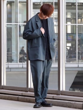 やーこん🦊︎︎︎︎︎︎︎︎︎︎︎︎☑︎さん（メンズ・172cm）の春コーディネート