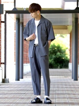 やーこん🦊︎︎︎︎︎︎︎︎︎︎︎︎☑︎さん(メンズ・172cm)の夏コーディネート