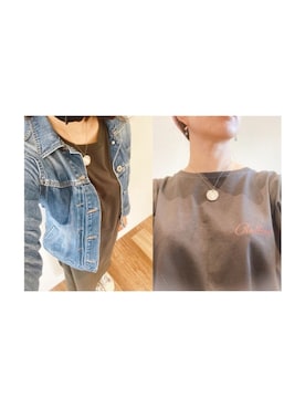 「SLOBE IENA（スローブイエナ）のアイテム（デニムジャケット）」を使った、mika2784さん（レディース・156cm）の春コーディネート