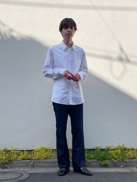 「美容師」｜「アイテム（スリッポン）」を使った、Nakasanさん（メンズ・178cm）の春コーディネート