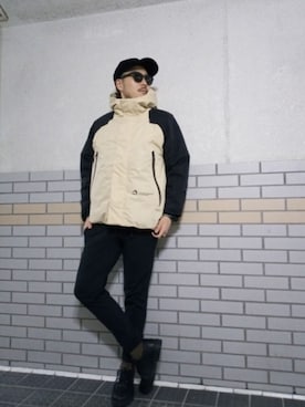 「ワークマン」｜「アイテム（ブルゾン）」を使った、maxis00174さん（メンズ・175cm）の冬コーディネート