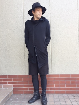 「SCHLUSSEL（シュリセル）のアイテム（トップス）」を使った、hirunさん（メンズ・173cm）の春コーディネート
