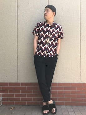 「アイテム（トップス）」を使った、hirunさん（メンズ・173cm）の夏コーディネート