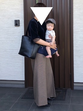 「美容師ママ」｜ぐっさんさん（レディース・166cm）の秋コーディネート