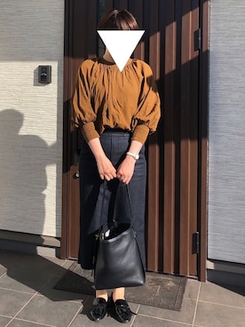 「LUCA/LADY LUCK LUCA（ルカ/レディラックルカ）のアイテム（スカート）」を使った、ぐっさんさん（レディース・166cm）の秋コーディネート