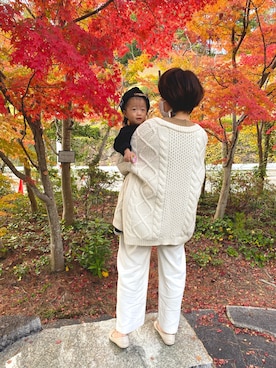 「malla（マーラ）のアイテム」を使った、ぐっさんさん（レディース・166cm）の秋コーディネート