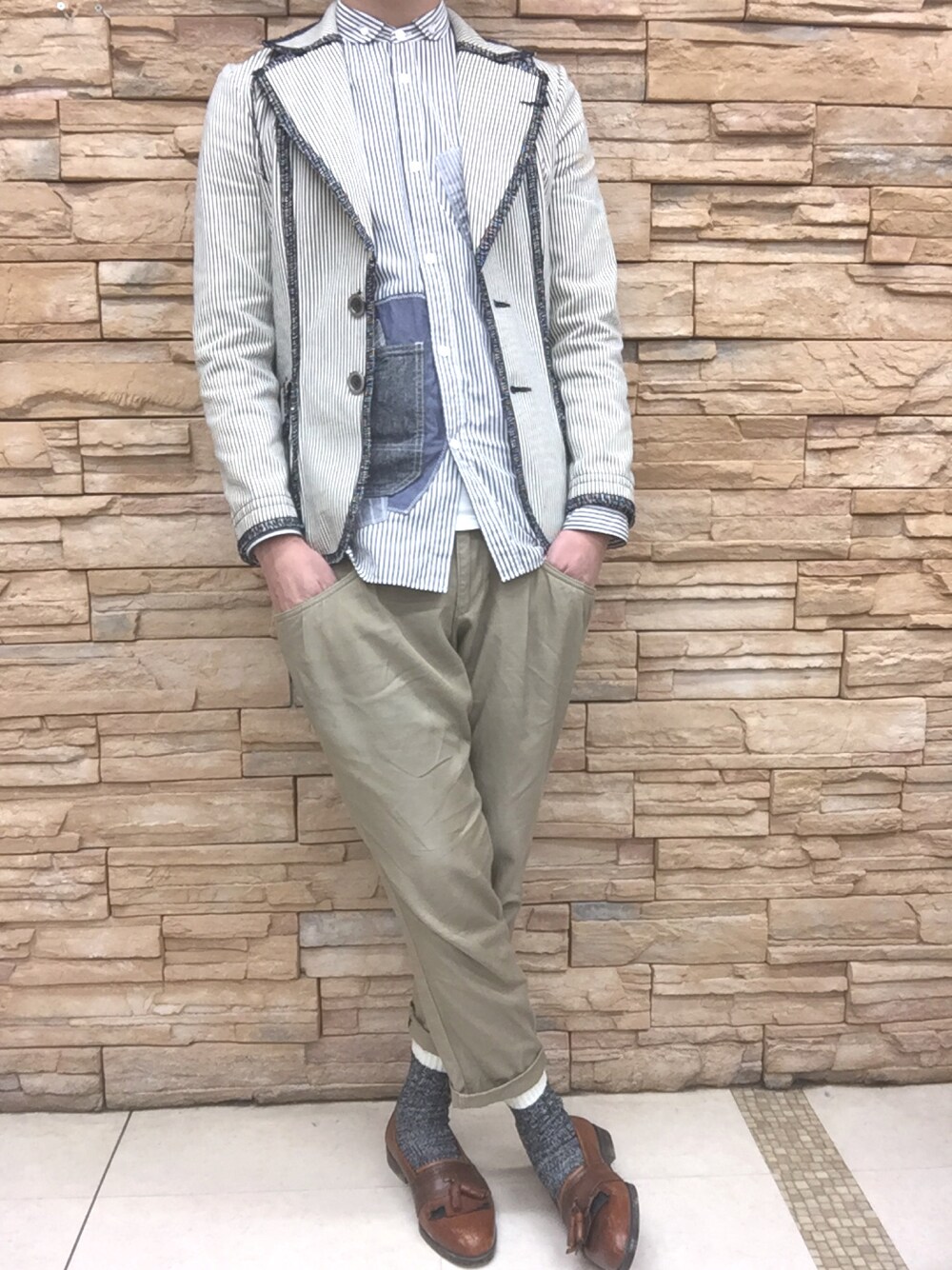 tricot COMME des GARCONSのテーラードジャケットを使ったメンズ人気