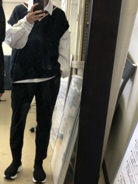 「Paul Smith（ポールスミス）のアイテム（その他シューズ）」を使った、$hさん（メンズ・168cm）の秋コーディネート