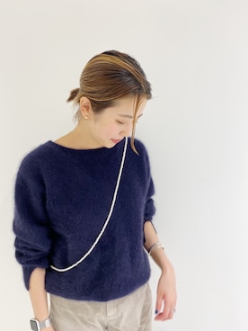 「SHENERY（シーナリー）のアイテム（チョーカー）」を使った、TSURUGASAKI_163cmさん（レディース・163cm）の秋コーディネート
