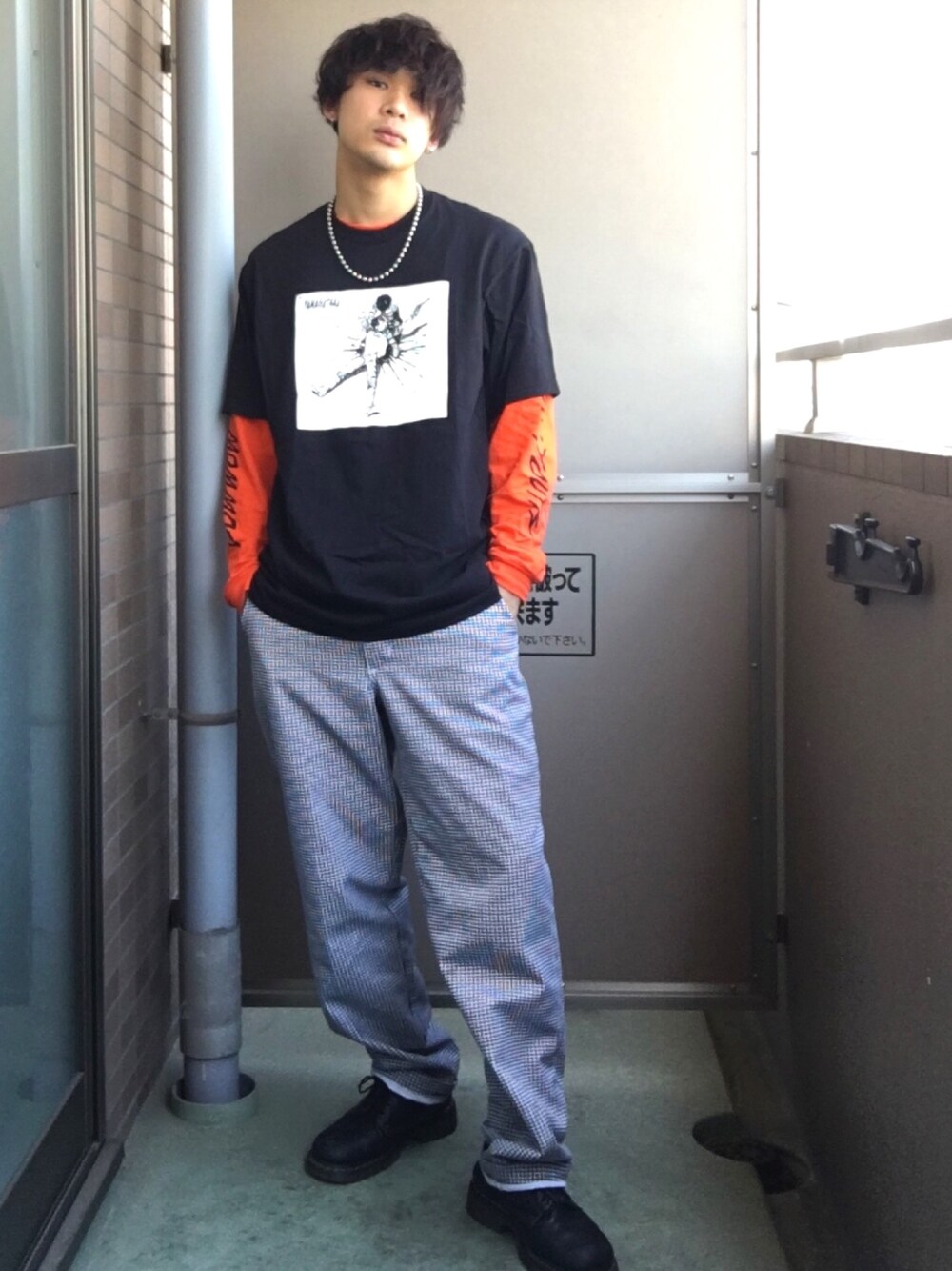 Supreme のアイテムを使った「千鳥柄」の人気ファッション
