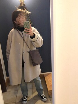「JOURNAL STANDARD relume（ジャーナルスタンダード　レリューム）のアイテム（ムートンコート）」を使った、てむ✱✱さん（レディース・149cm）の冬コーディネート