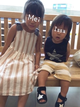 MeIssaさん（キッズ・120cm）の夏コーディネート
