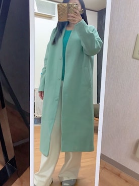 「CLEARIMPRESSION （クリアインプレッション）のアイテム（パンツ）」を使った、みさん（レディース・152cm）の秋コーディネート