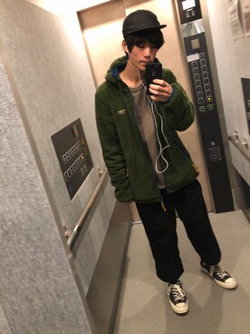 「L.L.Bean（エルエルビーン）のアイテム（その他アウター）」を使った、406号室さん（メンズ・181cm）の冬コーディネート