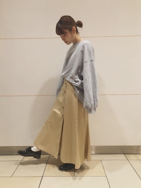 「w closet」｜「アイテム（スウェット）」を使った、harumi ootukaさん（レディース・153cm）の冬コーディネート