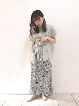 「変形トップス」｜harumi ootukaさん（レディース・153cm）の夏コーディネート