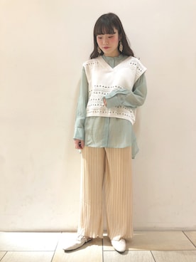 「ミントカラー」｜harumi ootukaさん（レディース・153cm）の冬コーディネート