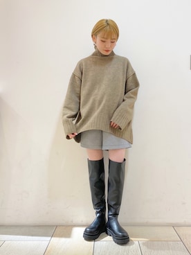 「千鳥柄」｜harumi ootukaさん（レディース・153cm）の冬コーディネート