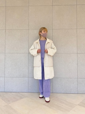 「alleybywcloset」｜「アイテム（ジャケット/アウター）」を使った、harumi ootukaさん（レディース・153cm）の冬コーディネート