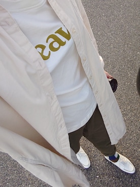 「コーデュロイシャツワンピ」｜zakkaloveさん（レディース・162cm）の秋コーディネート
