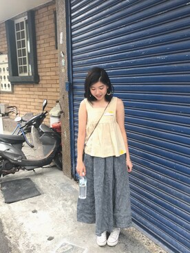 「Taiwan」｜「アイテム（財布/小物）」を使った、hhazelさん（レディース・160cm）の夏コーディネート