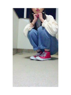 「chambre de charme（シャンブルドゥシャーム）のアイテム（その他トップス）」を使った、i_am_miraiさん（レディース・154cm）の冬コーディネート
