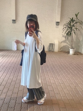 222さん（レディース・153cm）の夏コーディネート