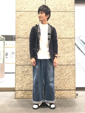 「NANO universe（ナノユニバース）のアイテム（その他アウター）」を使った、uedamitsuruさん（メンズ・168cm）の春コーディネート