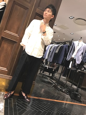 「FANTASTIC MAN（ファンタスティックマン）のアイテム」を使った、uedamitsuruさん（メンズ・168cm）の春コーディネート