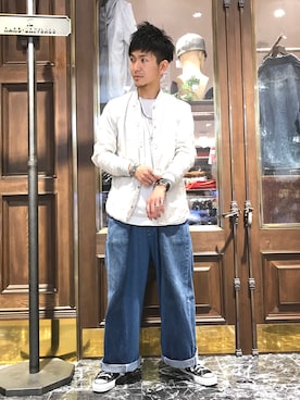 「HURRAY HURRAY（フレイフレイ）のアイテム」を使った、uedamitsuruさん（メンズ・168cm）の春コーディネート