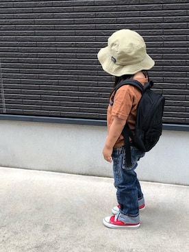 「devirock（デビロック）の全20柄 プリント半袖Tシャツ（Tシャツ/カットソー）」を使った、☆meimei☆さん（キッズ・90cm）の夏コーディネート