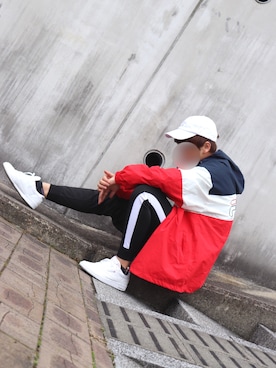 「FILA（フィラ）のアイテム（ナイロンジャケット）」を使った、セカンドハウスさん（メンズ・177cm）の秋コーディネート