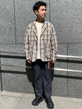 「PUBLIC TOKYO（パブリックトウキョウ）のアイテム（ナイロンジャケット）」を使った、koyohara77tokyobaseさん（メンズ・170cm）の春コーディネート