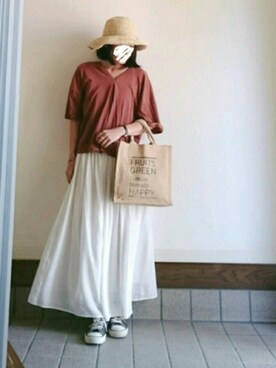 みやたさん（レディース・154cm）の夏コーディネート