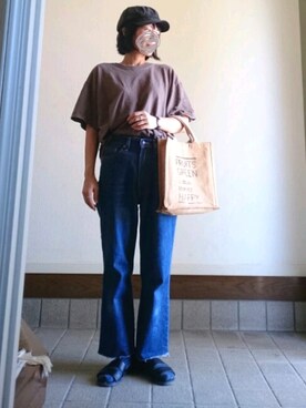 「リーバイス」｜みやたさん（レディース・154cm）の夏コーディネート