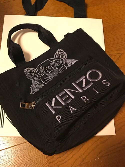 KENZO Tiger PVC Toteトートバック　ブラック　タグ付き LARGE TOTE BAG | KENZO(ケンゾー) / バッグ トートバッグ