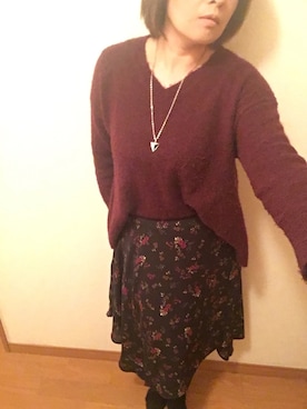 「CECIL McBEE（セシルマクビー）のアイテム（アクセサリー）」を使った、さなりんさん（レディース・163cm）の冬コーディネート