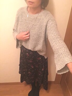 「CECIL McBEE（セシルマクビー）のアイテム（アクセサリー）」を使った、さなりんさん（レディース・163cm）の冬コーディネート