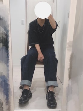「ステッチ」｜ろーぷさん（メンズ・170cm・10代）の春コーディネート