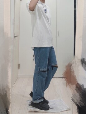 「薔薇」｜「アイテム（アクセサリー）」を使った、ろーぷさん（メンズ・170cm）の春コーディネート