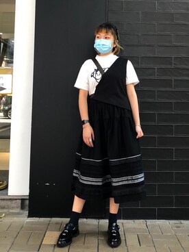 「initial（イニシャル）のアイテム（その他アウター）」を使った、Yuさん（レディース・163cm）の秋コーディネート