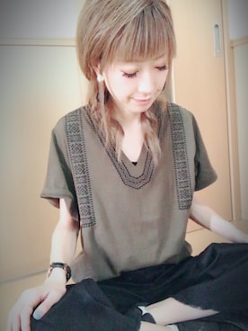 「レプシィム(LEPSIM)」｜「アイテム（チノパンツ）」を使った、···ma···さん（レディース・159cm）の春コーディネート