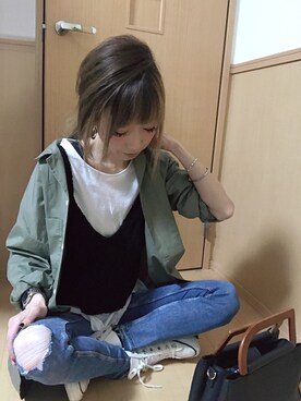 ···ma···さん（レディース・159cm）の春コーディネート