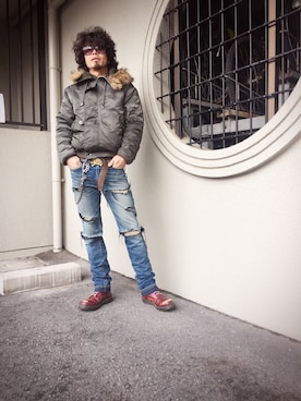 ちゃけ＆まこさんのコーディネート