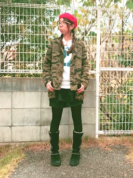 ちゃけ＆まこさんのコーディネート