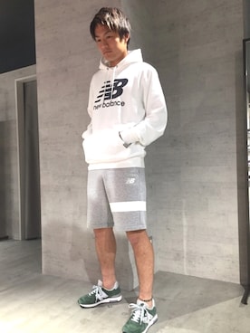 「アイテム（パーカー）」を使った、New Balance KYOTO FUJII DAIMARUさん（メンズ・175cm）の春コーディネート