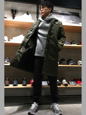 「NEW BALANCE（ニューバランス）のアイテム（ジャケット/アウター）」を使った、New Balance KYOTO FUJII DAIMARUさん（メンズ・175cm）の秋コーディネート