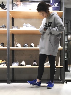 New Balance KYOTO FUJII DAIMARUさん（レディース・154cm）の冬コーディネート