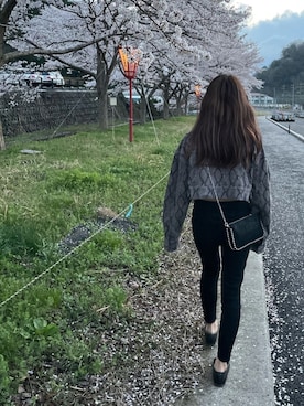 「ENVYM（アンビー）のアイテム（ジャケット/アウター）」を使った、iaさん（レディース・155cm）の春コーディネート